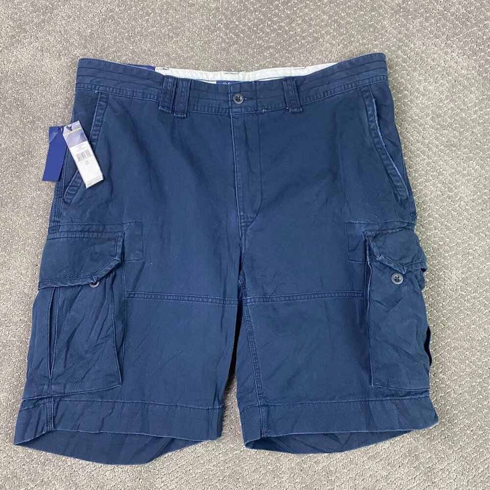 Polo Ralph Lauren Cargo Shorts Men's 40 T Aviator Navy Blue Classic Chino Tall